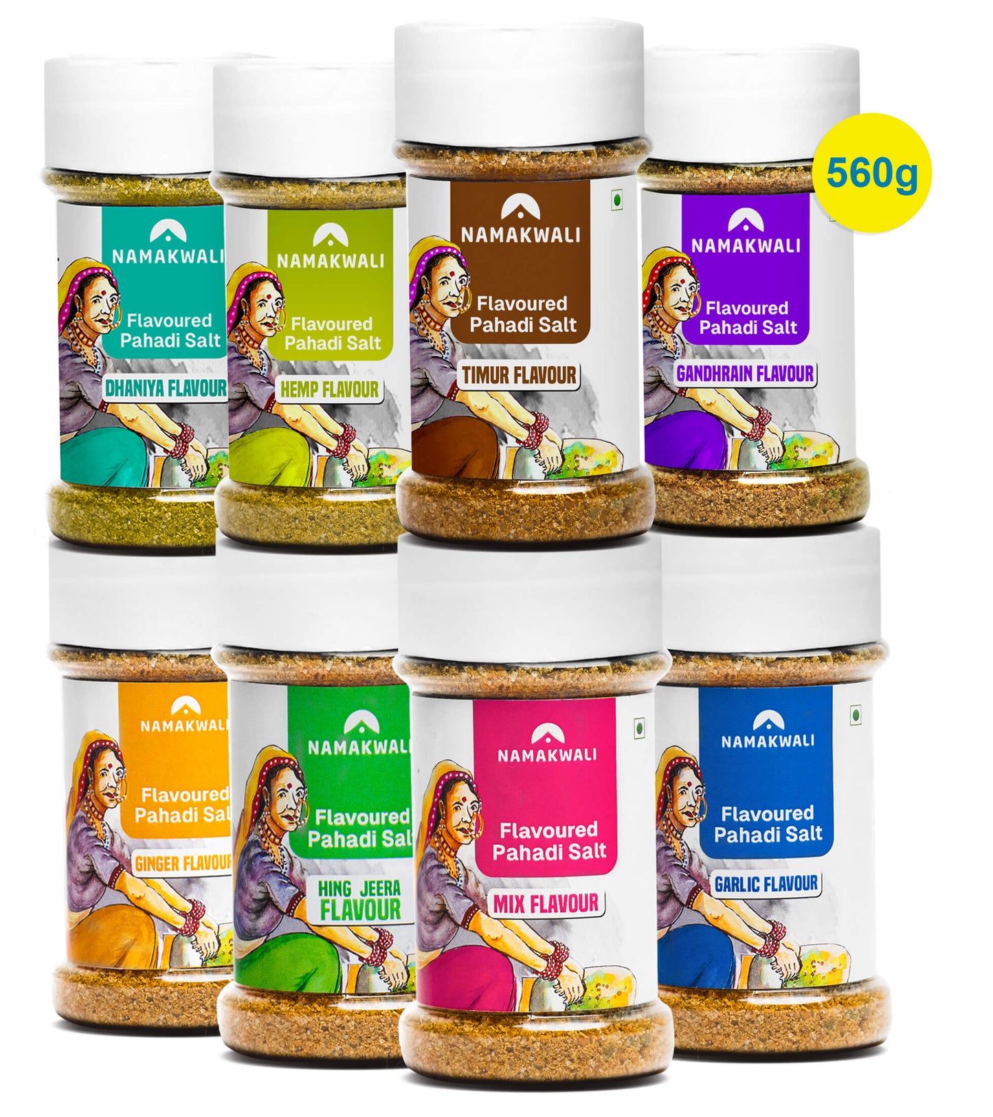 Flavoured Salt (8 Flavour Combo) 560g